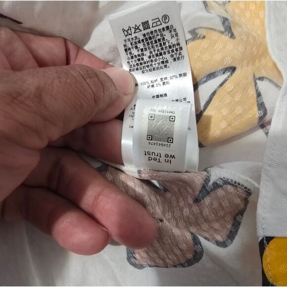 Ted Baker White Floral Wrapping Mini Dress Size 0 - Picture 5 of 13